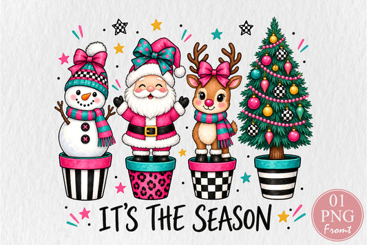 Tis The Season Christmas PNG Sublimation Design