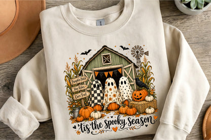 Tis The Spooky Season Ghost Pumpkin Halloween Fall PNG Sublimation