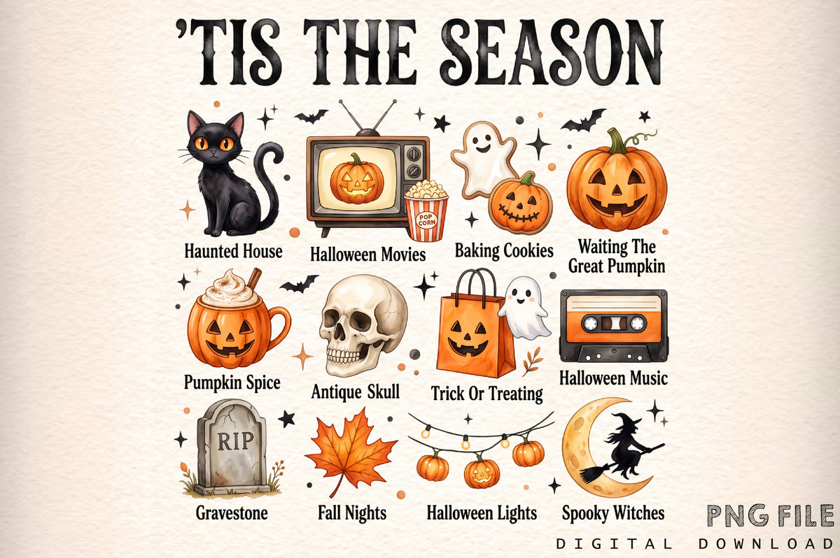 Tis the Season Halloween PNG
