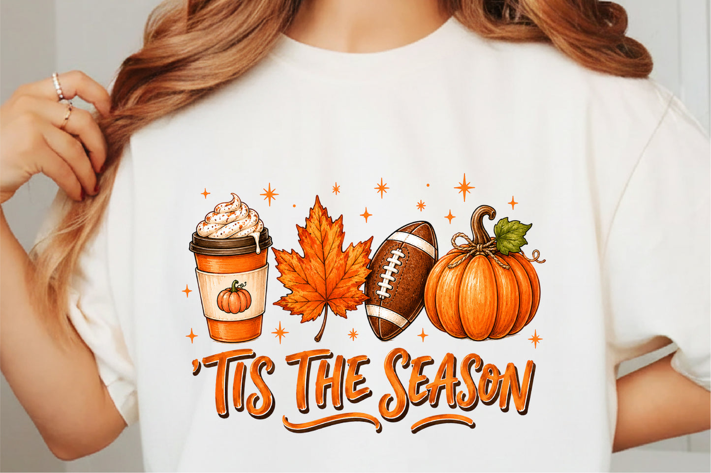 Tis The Season PNG Pumpkin Fall Autumn Harvest Sublimation