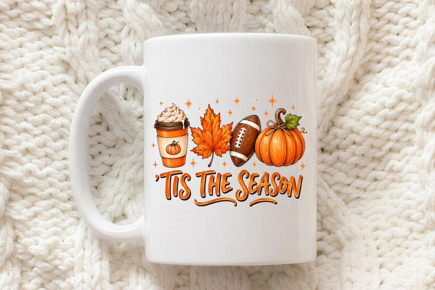 Tis The Season PNG Pumpkin Fall Autumn Harvest Sublimation