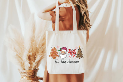 Tis The Season Christmas Santa Leopard Tree PNG Sublimation