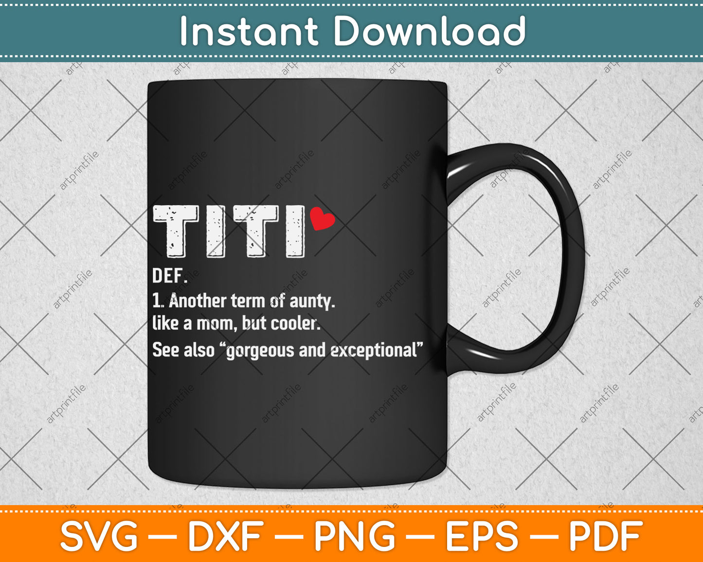 Titi Funny Aunty Definition Svg Digital Cutting File