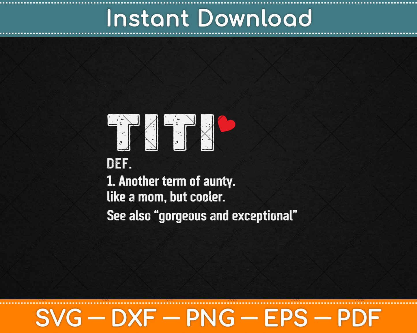 Titi Funny Aunty Definition Svg Digital Cutting File