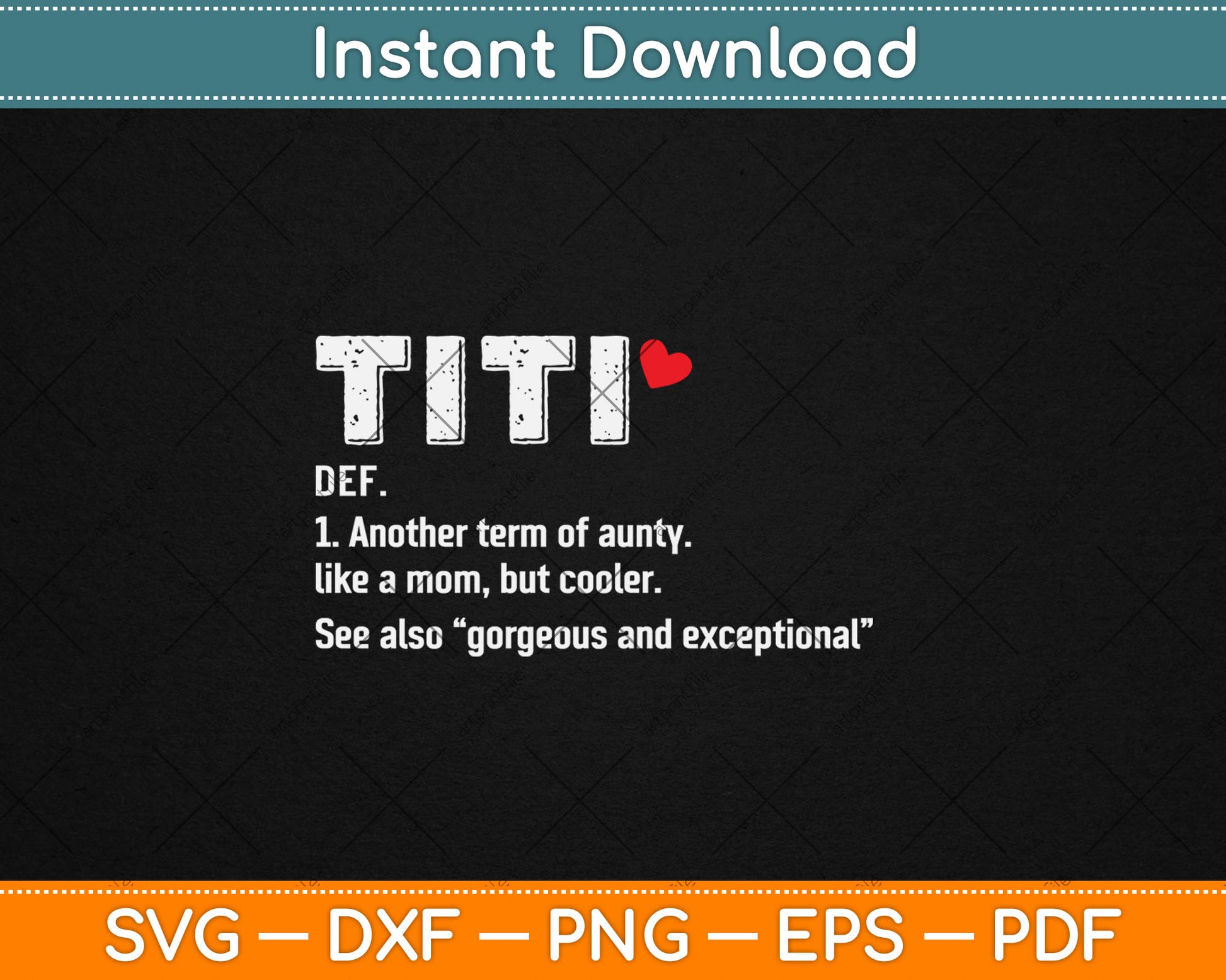 Titi Funny Aunty Definition Svg Digital Cutting File