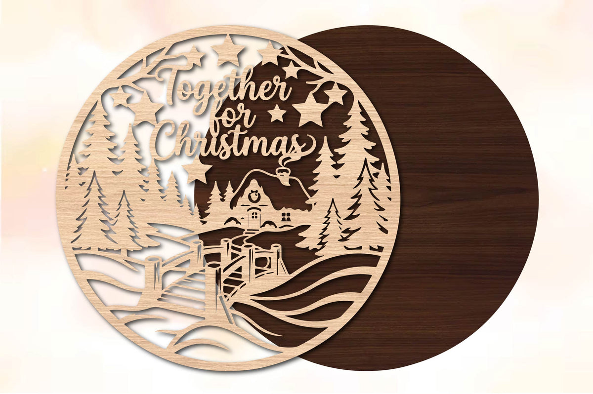 Together for Christmas Laser Cut SVG