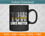 Tow Lives Matter Thin Yellow Line Tow Truck Driver Svg Digital Cutting File