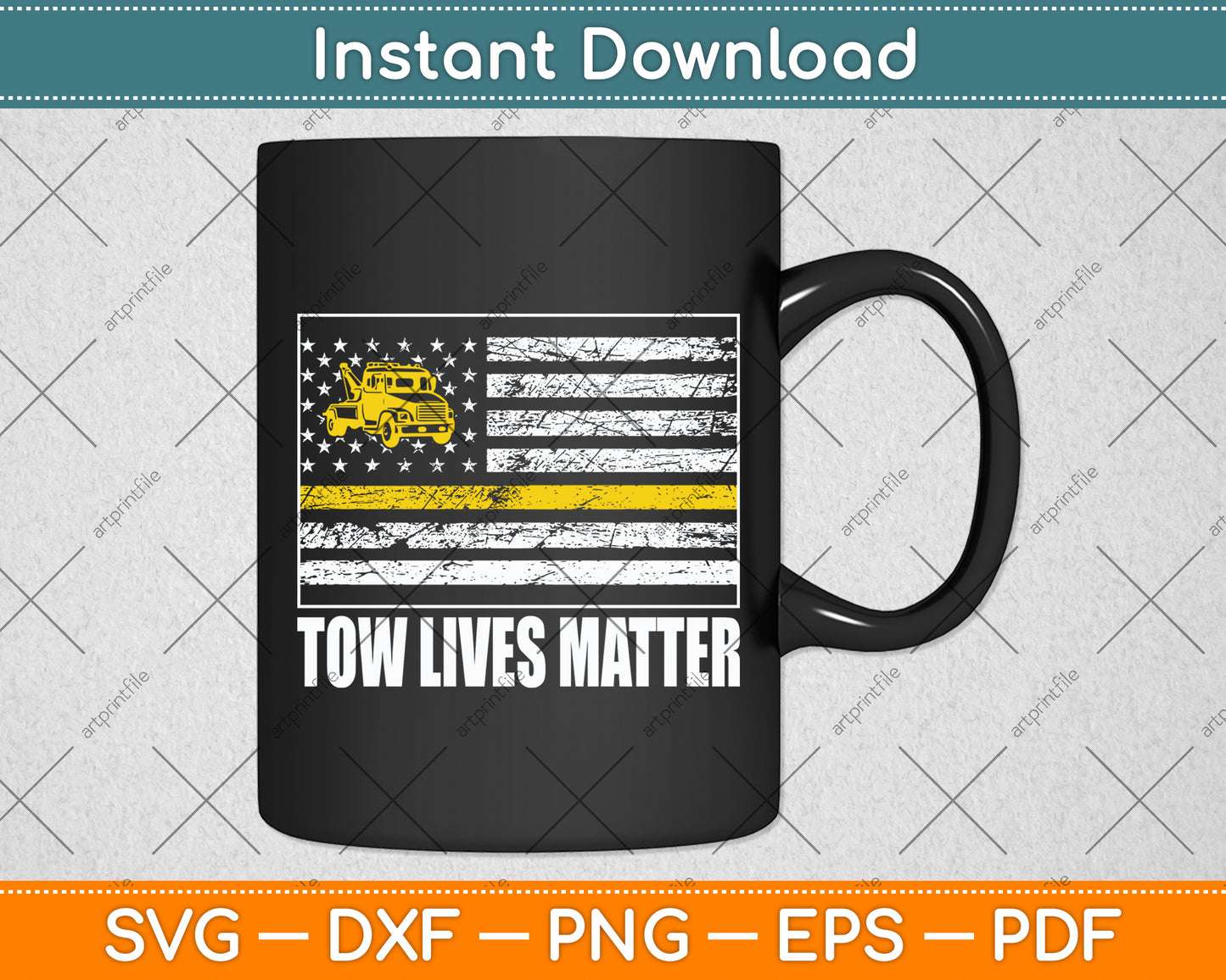Tow Lives Matter Tow Truck Driver Svg Digital Cutting File