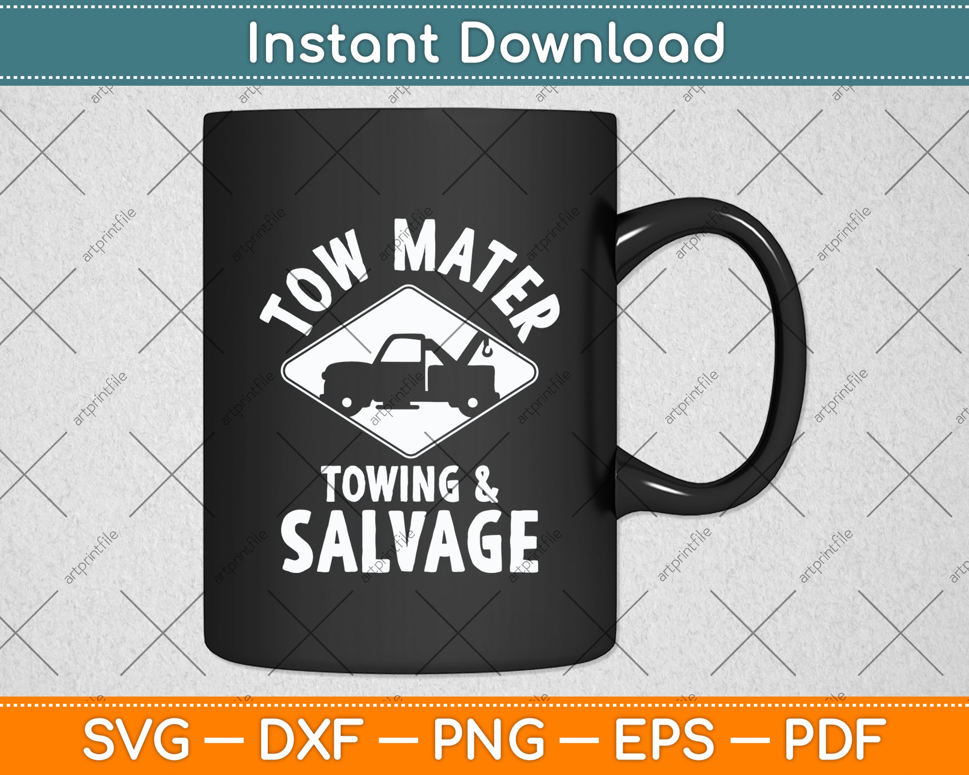 Tow Mater Towing & Salvage Svg Digital Cutting File