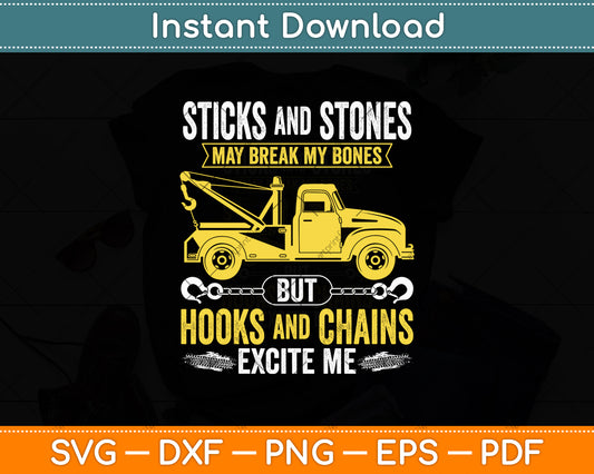 Tow Truck Driver Breakdown Lorry - Thin Yellow Line Trucker Svg Digital Cutting File