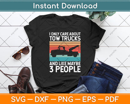 Tow Truck Driver Recovery Operator Vehicle Wrecker Svg Digital Cutting File