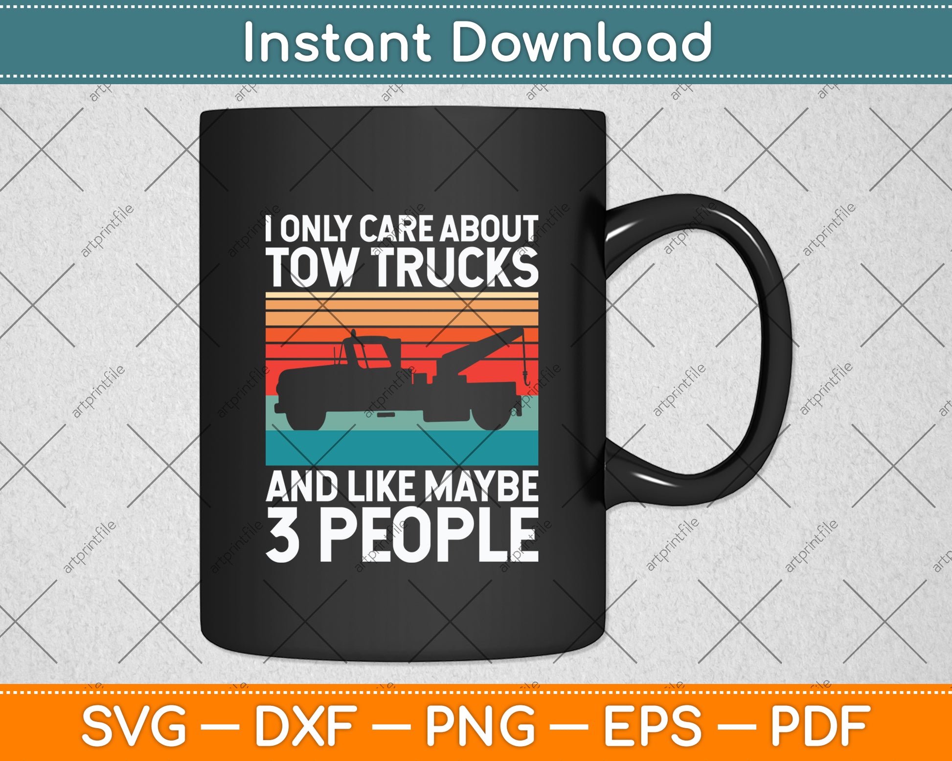 Tow Truck Driver Recovery Operator Vehicle Wrecker Svg Digital Cutting File
