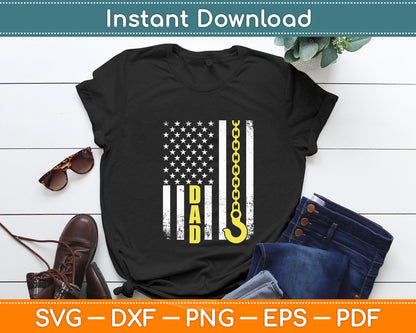 Tow Truck Driver Towing Dad USA Flag Thin Yellow Line Hook Svg Digital Cutting File