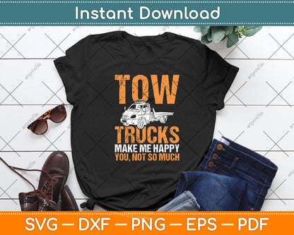 Tow Trucks Driver Recovery Vehicle Operator Wrecker Svg Digital Cutting File