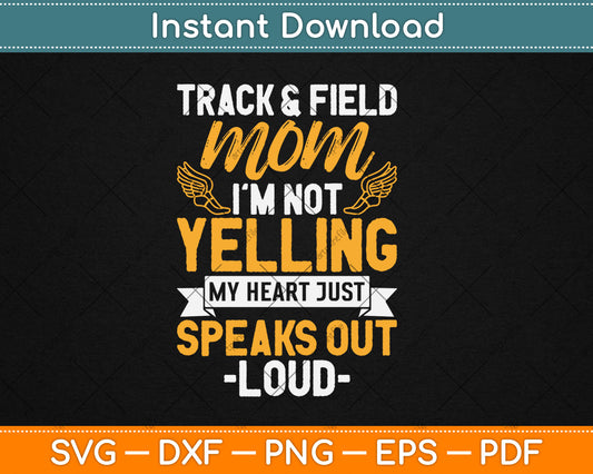 Track And Field Mom Track Games Mothers Day Svg Digital Cutting File