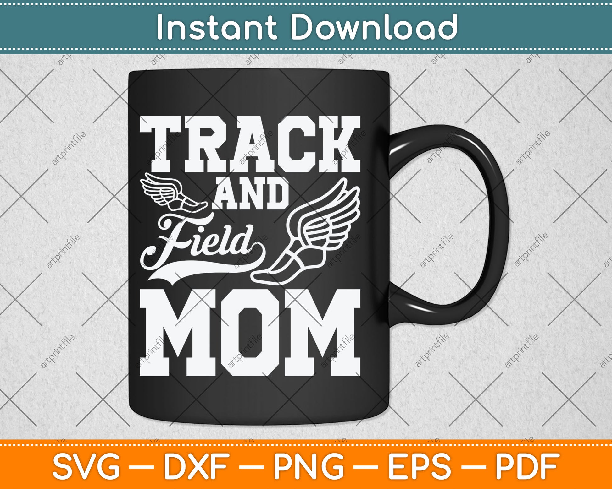 Track And Field Mom Sports Athlete Svg Digital Cutting File