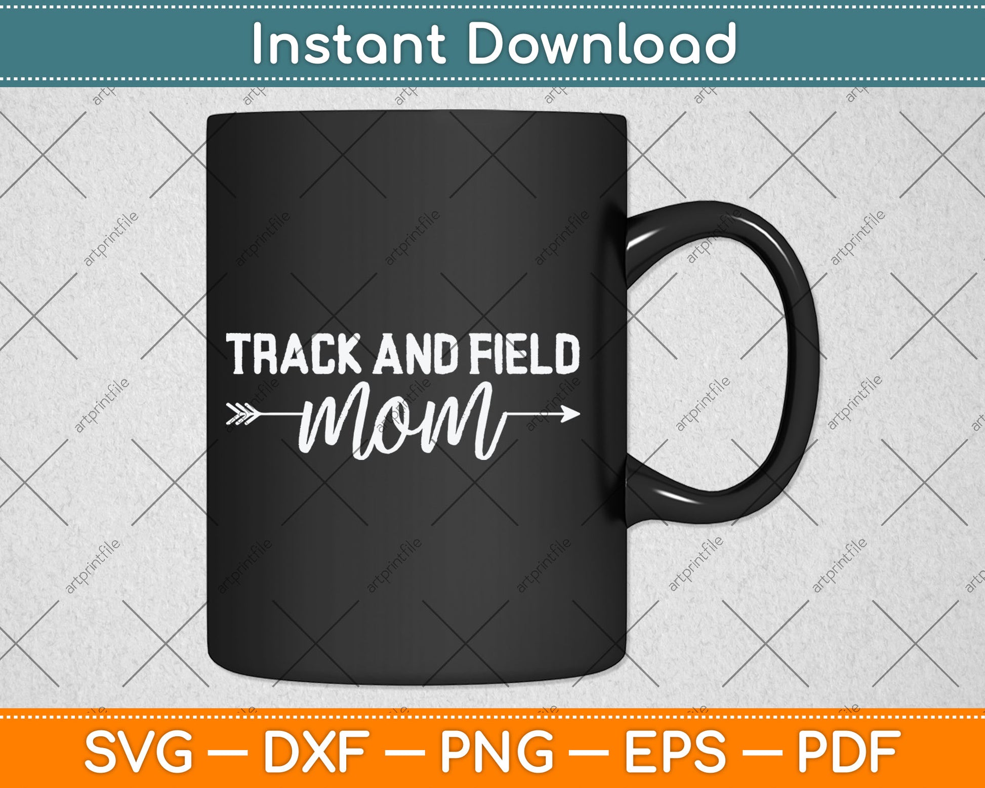Track And Field Mom for Mother's Day Svg Digital Cutting File