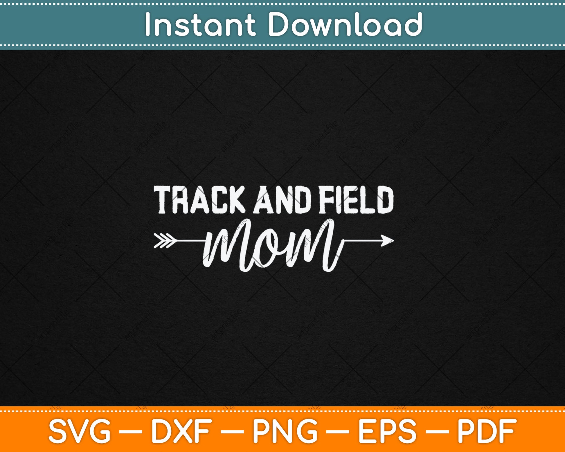 Track And Field Mom for Mother's Day Svg Digital Cutting File