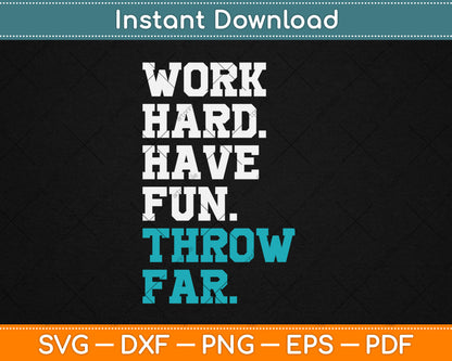 Track Coaches Discus Javelin Shot Put Hammer Throw Far Svg Digital Cutting File