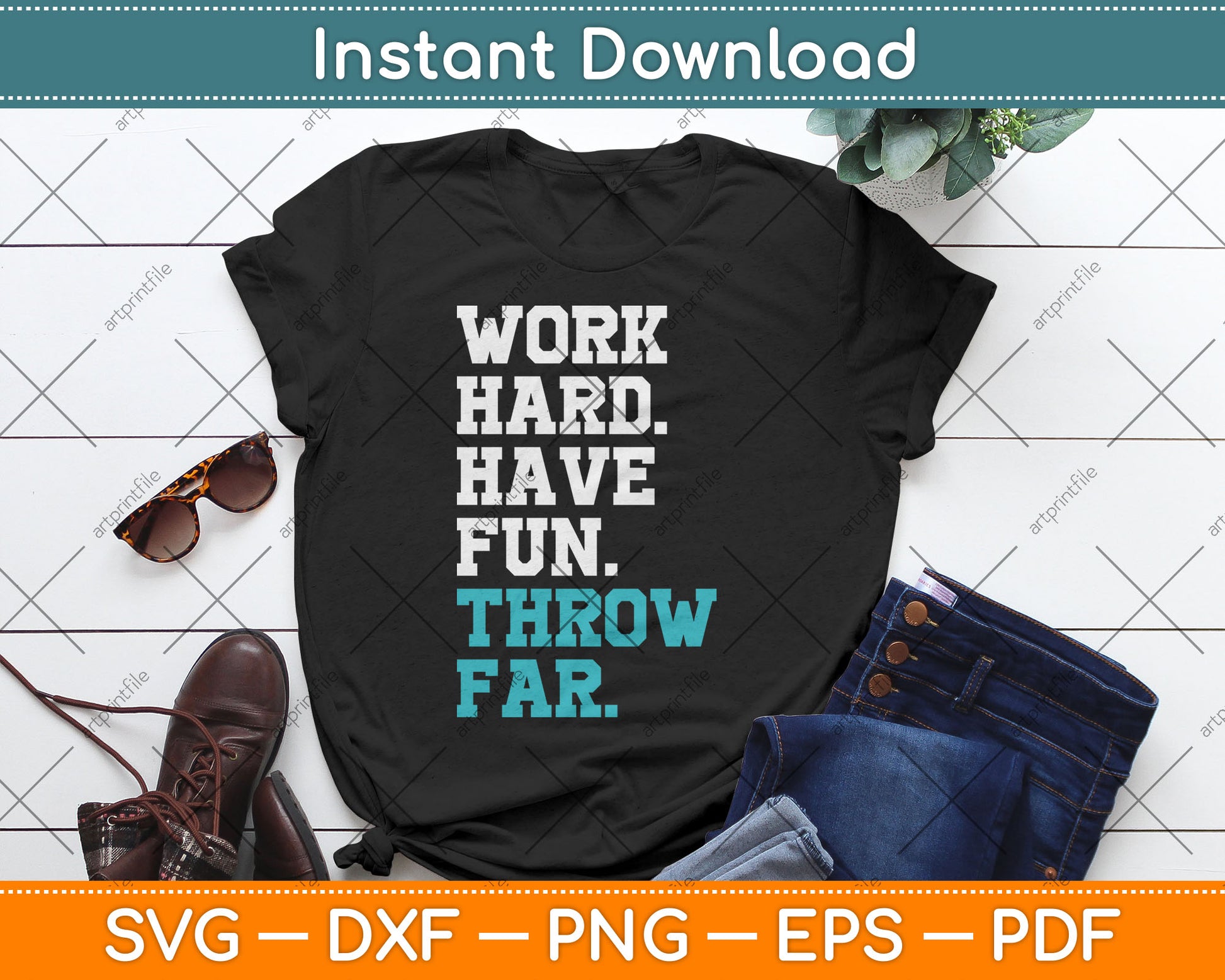 Track Coaches Discus Javelin Shot Put Hammer Throw Far Svg Digital Cutting File