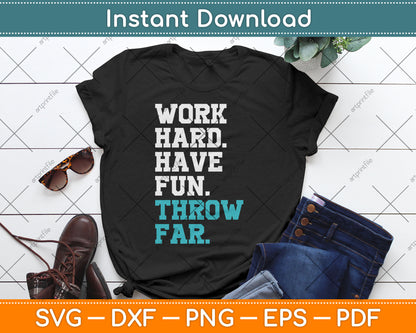 Track Coaches Discus Javelin Shot Put Hammer Throw Far Svg Digital Cutting File