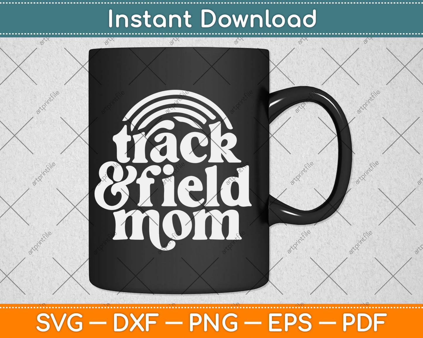 Track Mom Track And Field Mom Runner Running Mother Day Gift Svg Digital Cutting File