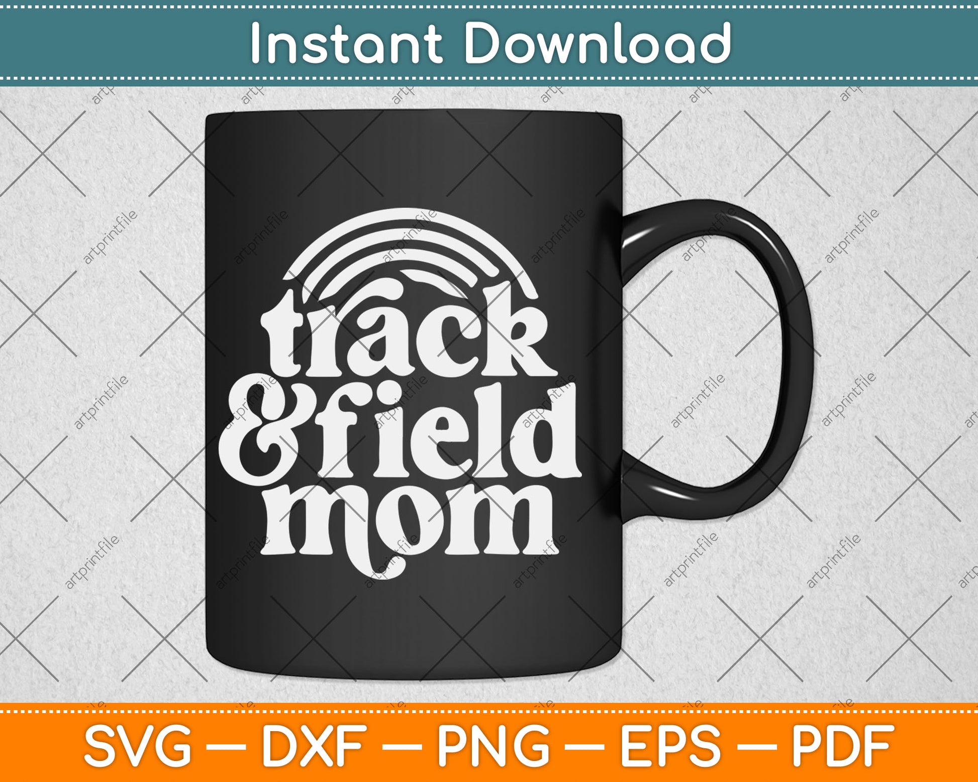 Track Mom Track And Field Mom Runner Running Mother Day Gift Svg Digital Cutting File