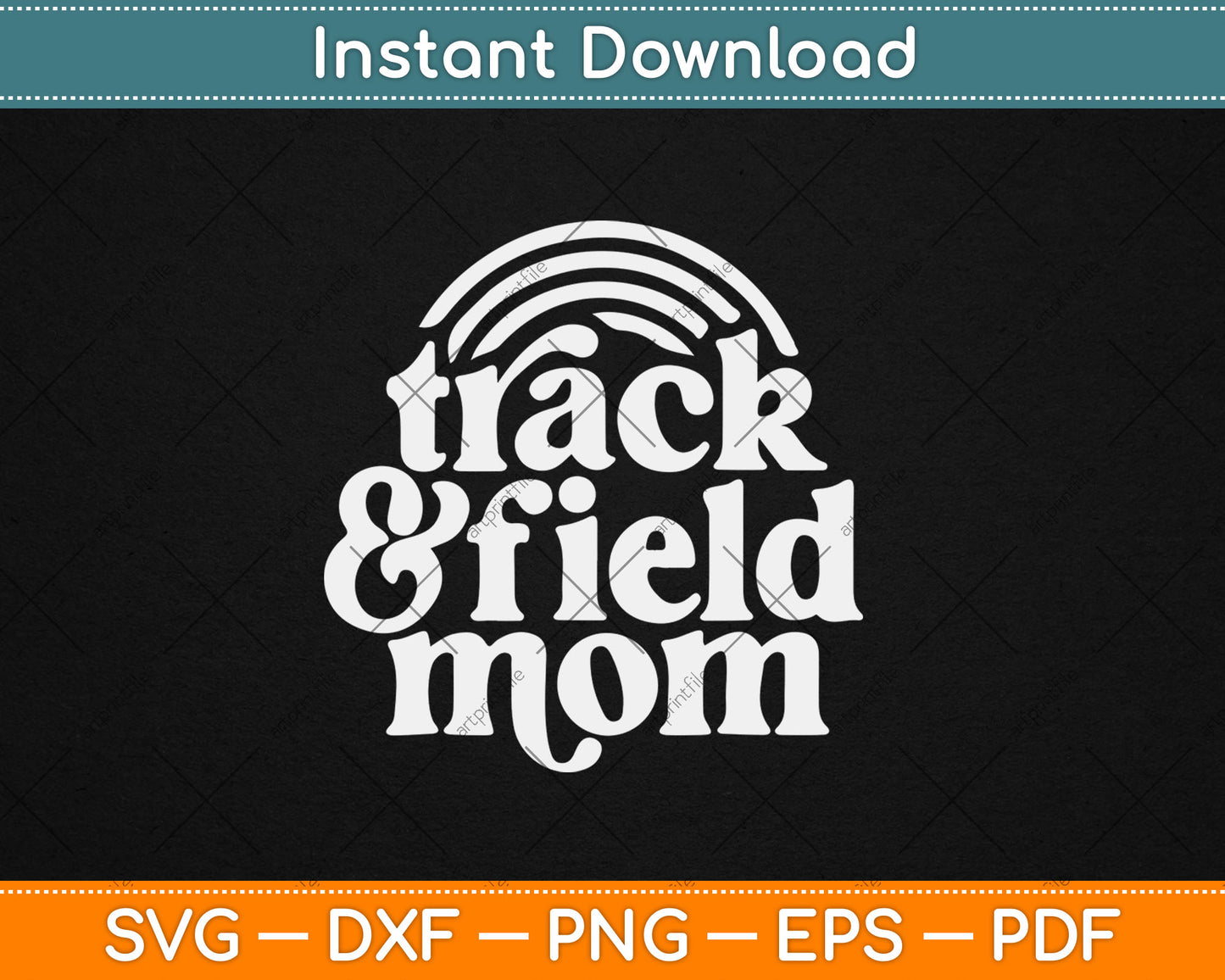 Track Mom Track And Field Mom Runner Running Mother Day Gift Svg Digital Cutting File