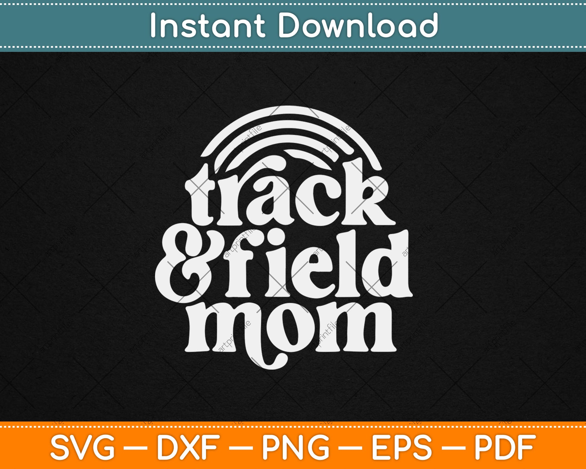 Track Mom Track And Field Mom Runner Running Mother Day Gift Svg Digital Cutting File