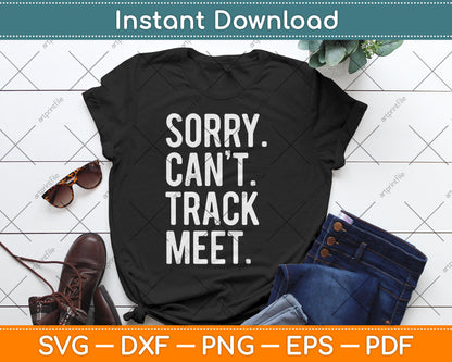 Track and Field Funny Saying Track Meet Svg Digital Cutting File