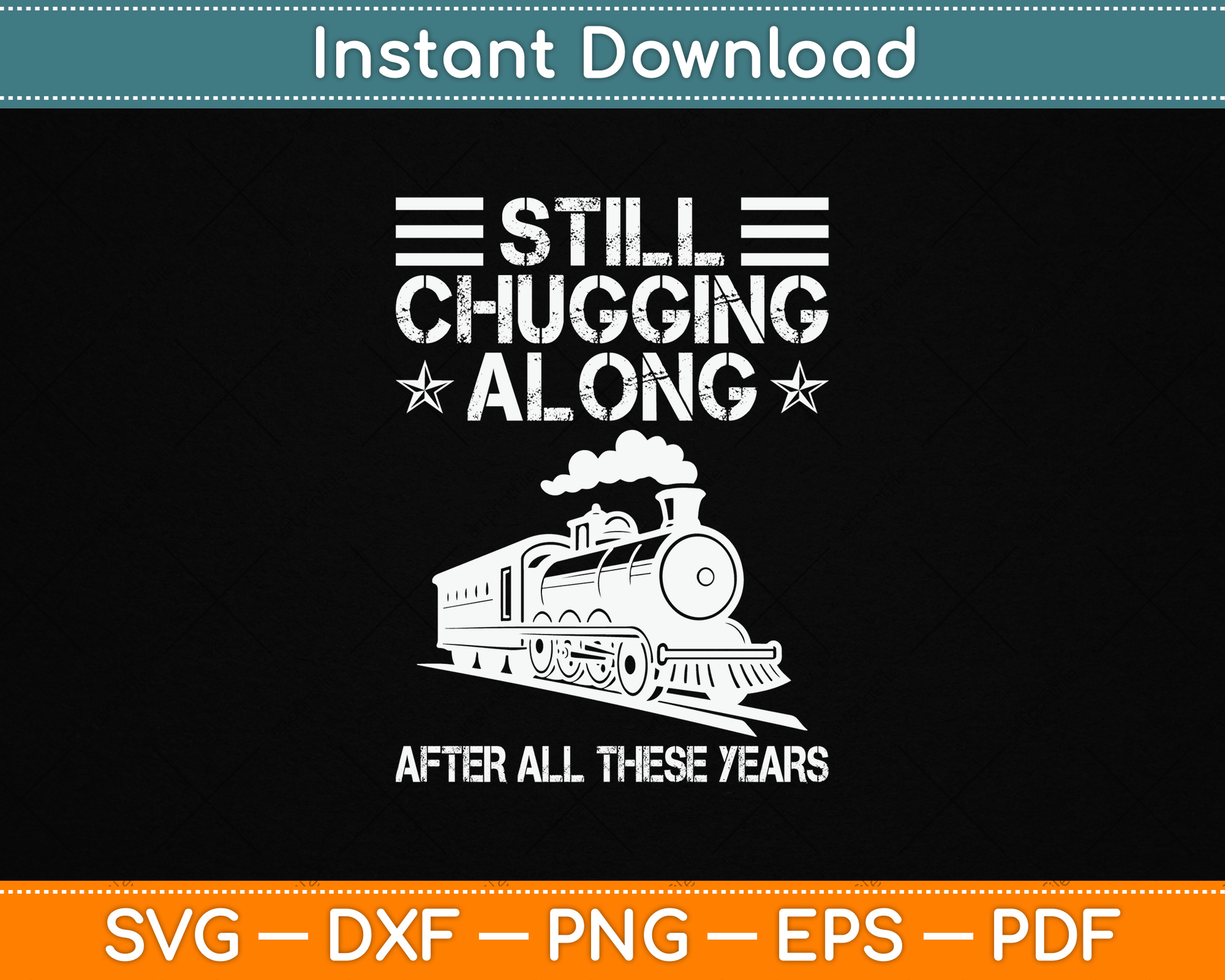 Train Grandpa Retirement Model Train Show Chugging Along SVG Digital Cutting File