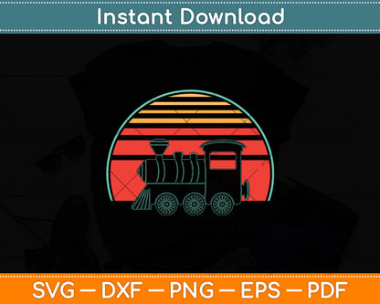 Train Driver Retro Vintage Svg Digital Cutting File