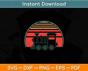 Train Driver Retro Vintage Svg Digital Cutting File