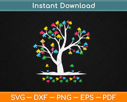 Tree Of Life Autism Awareness Month Funny Svg Digital Cutting File