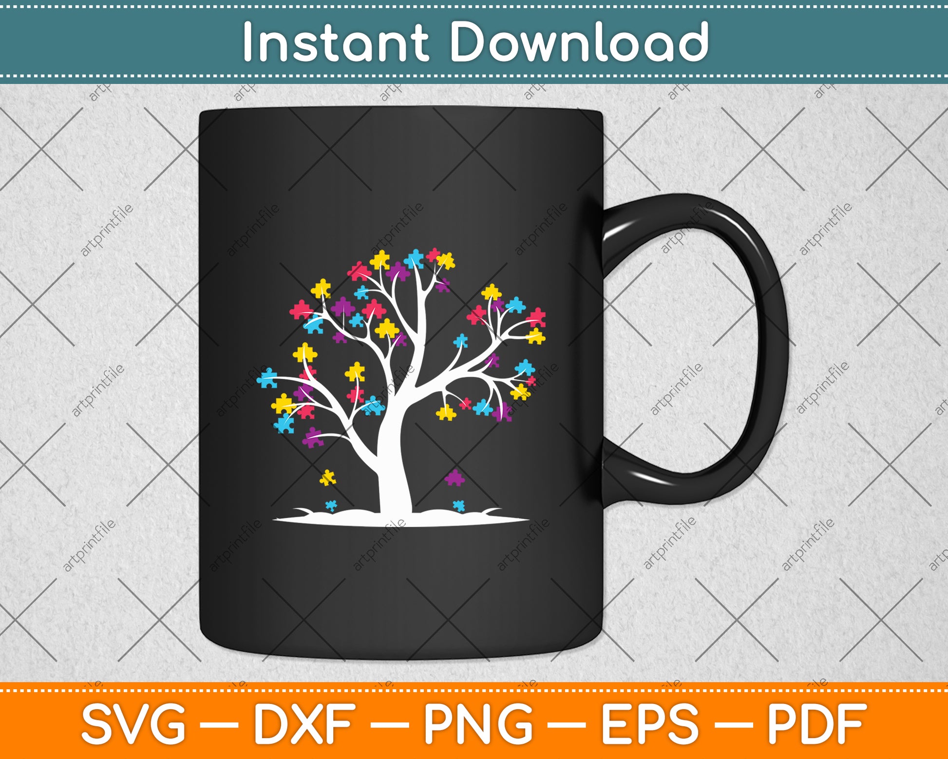 Tree Of Life Autism Awareness Month Funny Svg Digital Cutting File
