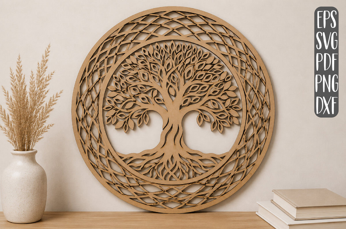 Tree of Life Layered Laser Cut SVG