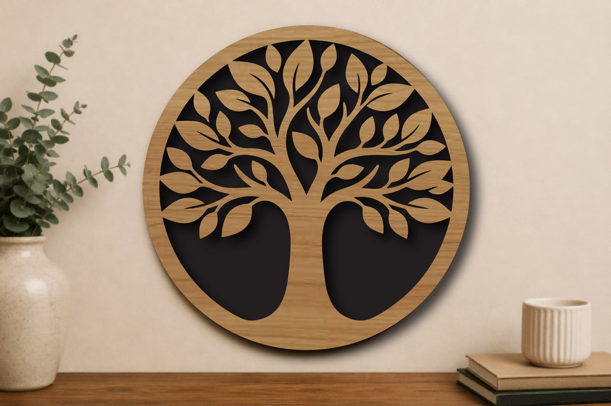 Tree of Life Round Laser Cut SVG