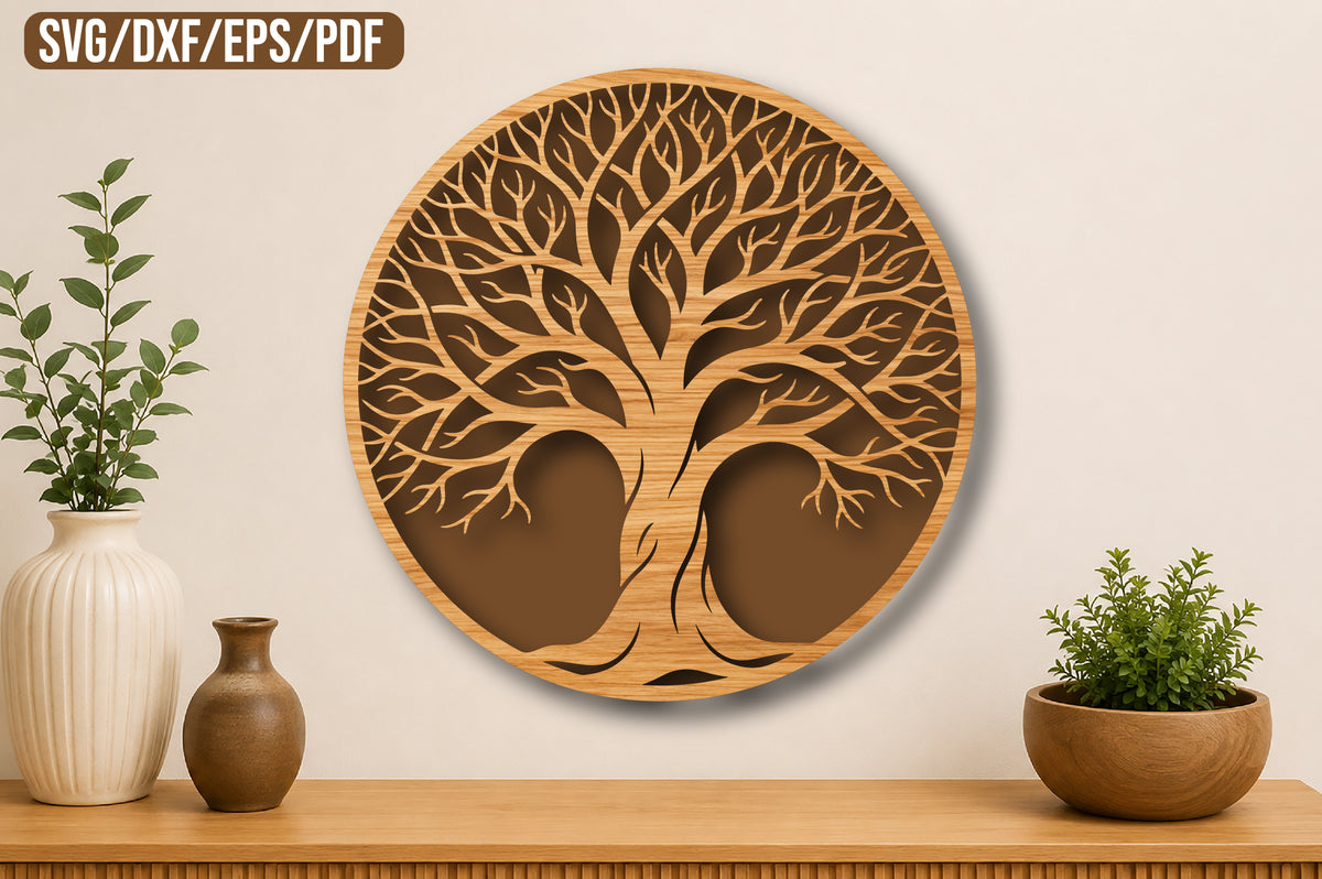 Tree of Life Round SVG