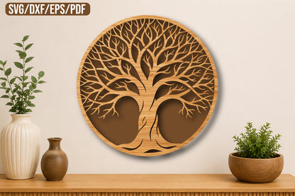 Tree of Life Round SVG