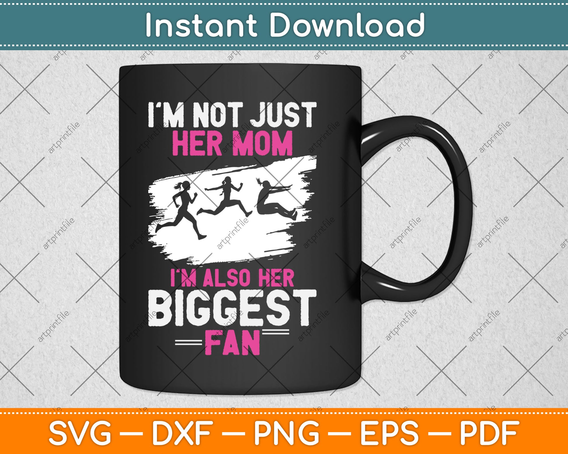 Triple Jumper Track And Field Women Mother Mom Svg Digital Cutting File