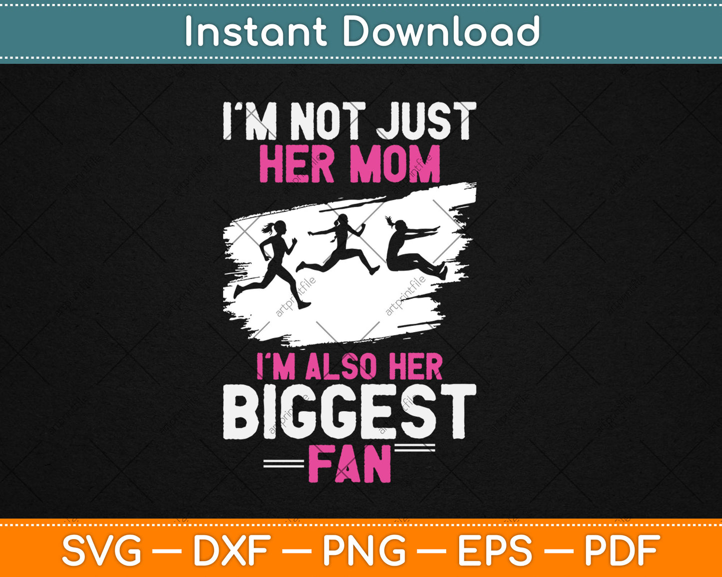 Triple Jumper Track And Field Women Mother Mom Svg Digital Cutting File