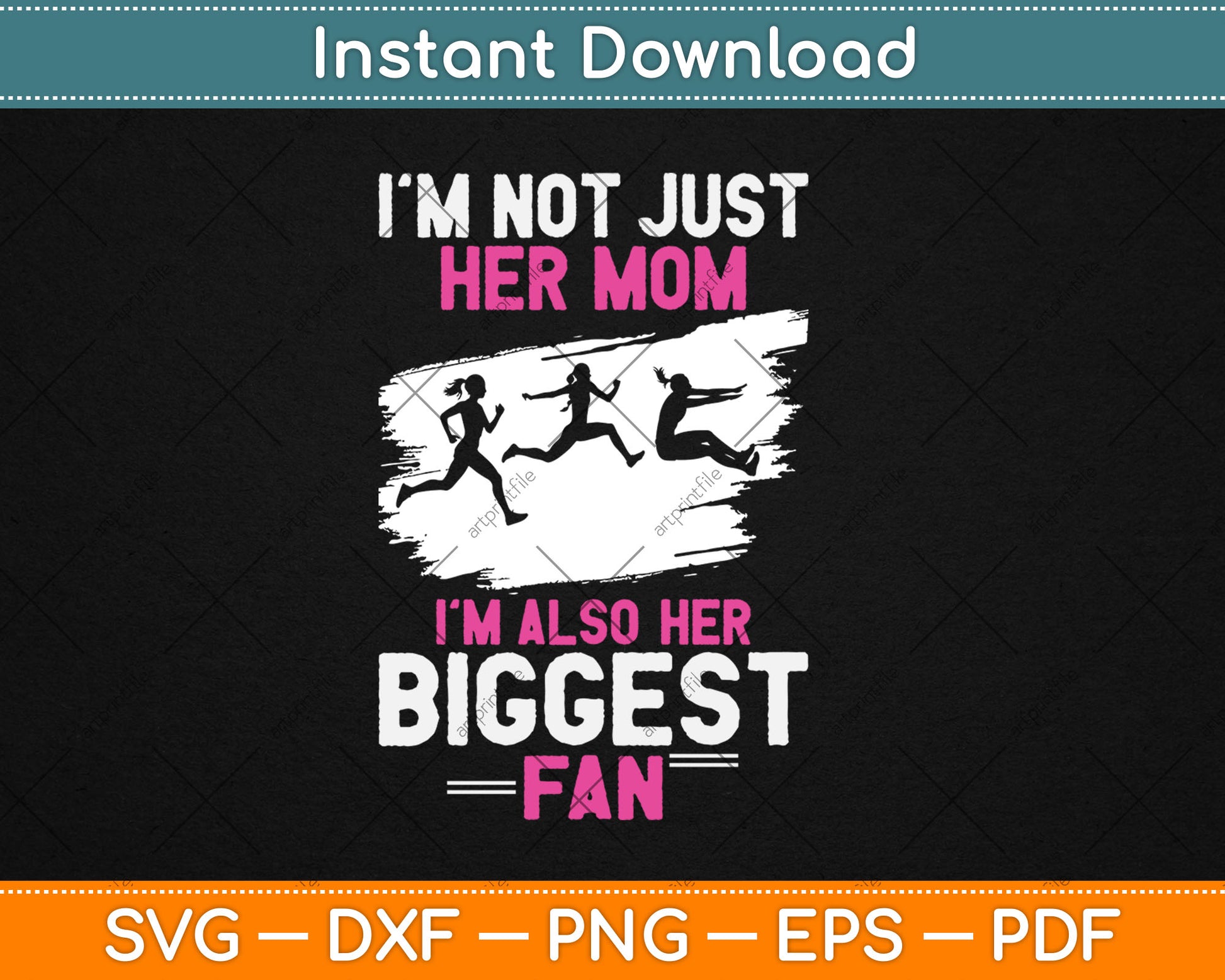 Triple Jumper Track And Field Women Mother Mom Svg Digital Cutting File