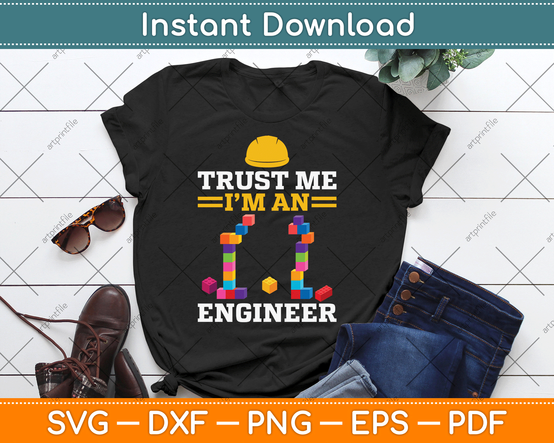 Trust Me I’m An Engineer Master Builder Construction SVG Digital Cutting File