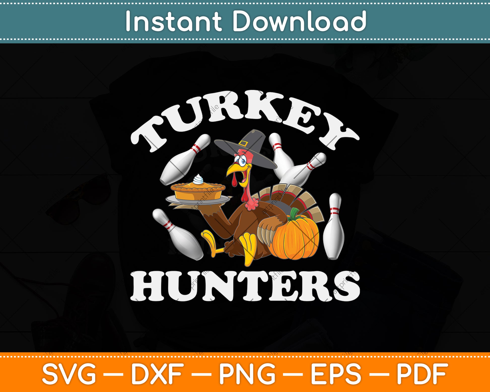 Turkey Hunters Turkey Thanksgiving Svg Png Dxf Digital Cutting File