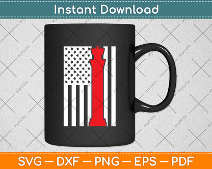 American Flag Air Traffic Controller Svg Digital Cutting File