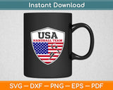 American Flag USA Handball Team Svg Digital Cutting File