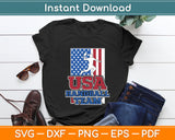 USA Handball Team American Flag Svg Digital Cutting File