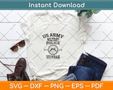 US Army Military Veteran Retired Police Officer Svg Design Digital Cutting File