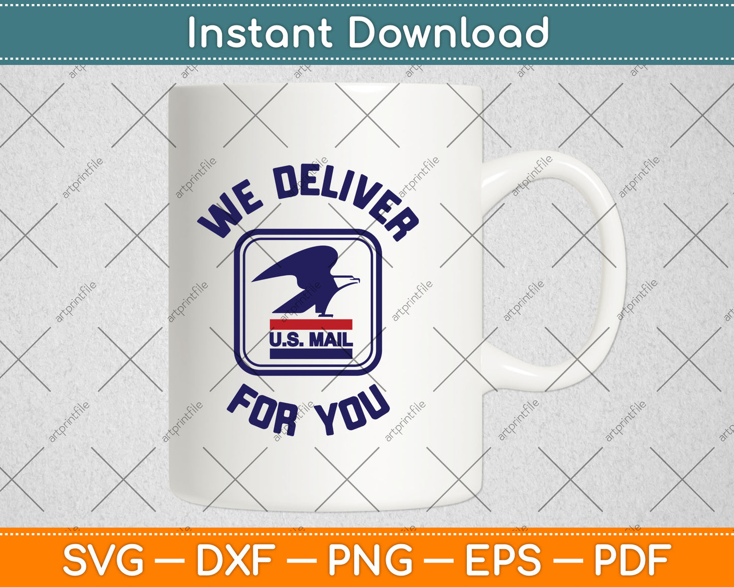 USPS We Deliver for You Svg Digital Cutting File
