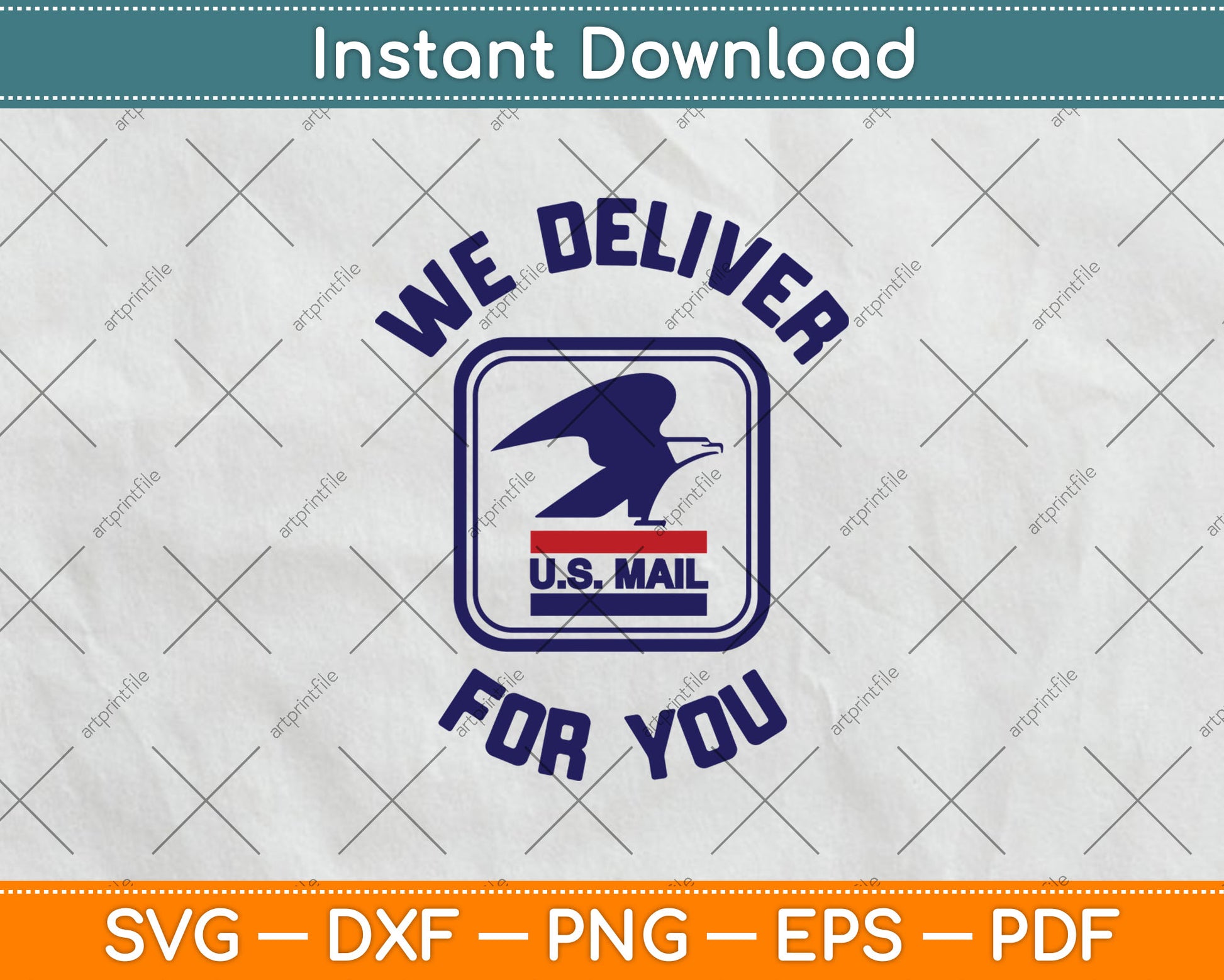 USPS We Deliver for You Svg Digital Cutting File